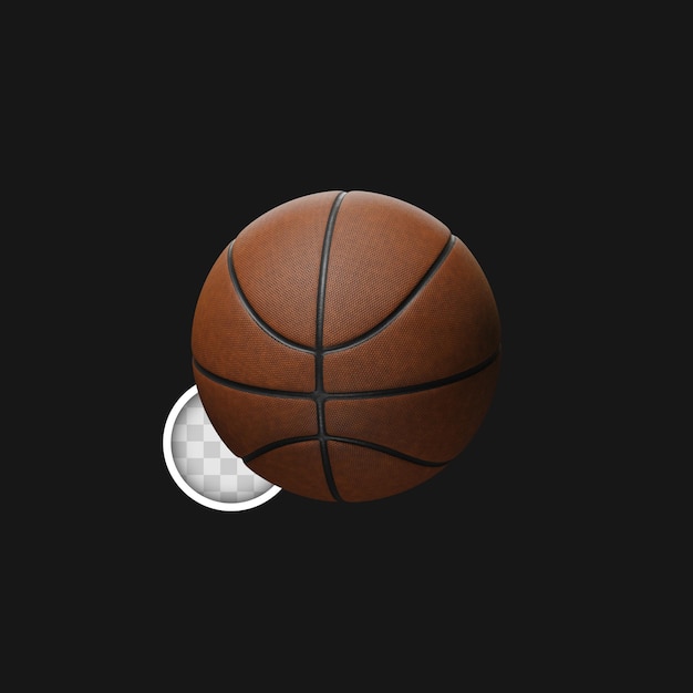 素晴らしいバスケットボールボールの3Dイラスト