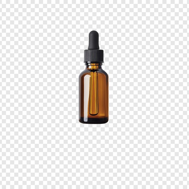 amber glass dropper bottle product photography