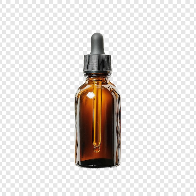 amber glass dropper bottle product photography