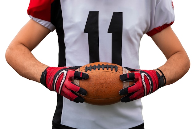 American Football Ball Isolated: Free PSD Template for Sports Enthusiasts