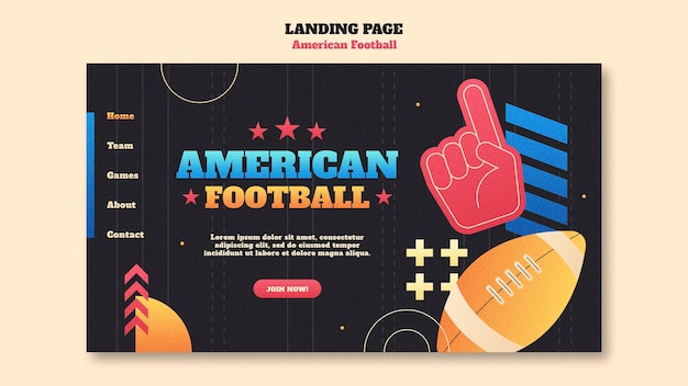 無料PSD アメリカンフットボール選手権のテンプレートデザイン