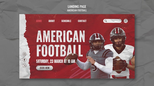 American football championship template design