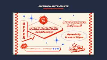 Free PSD american retro restaurant template