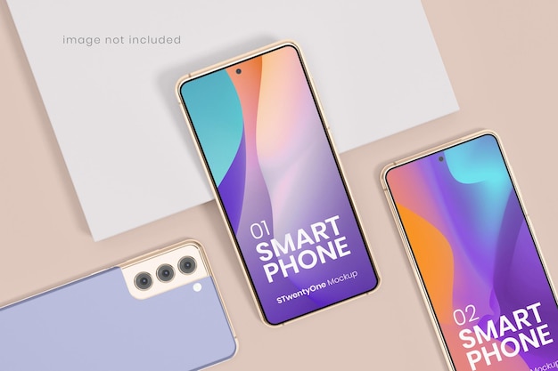 Android smartphone device mockup