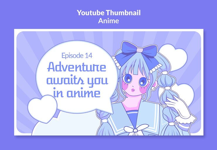 無料PSD アニメアドベンチャーが待っています:youtubeのサムネイル