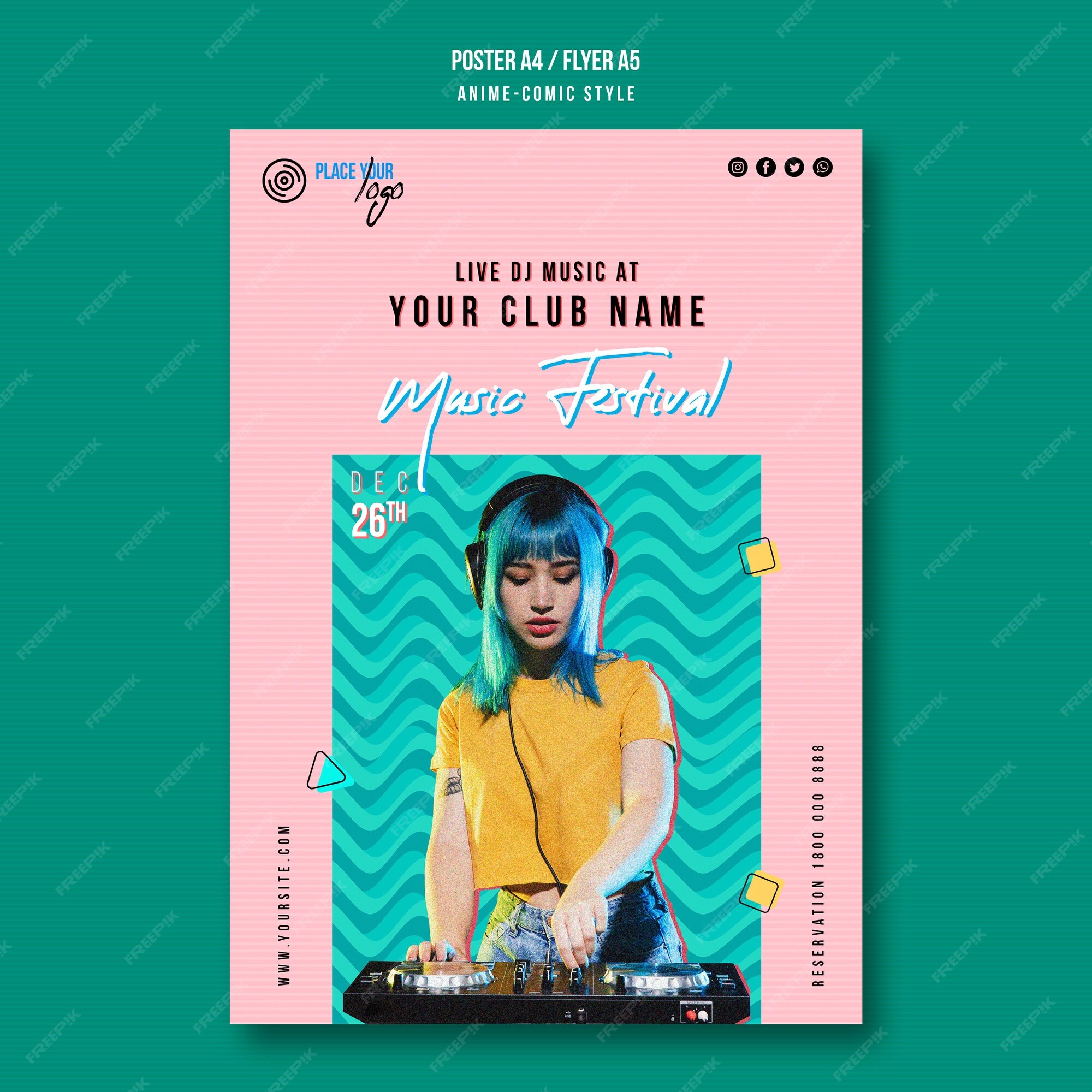 Anime Flyer Images - Free Download on Freepik