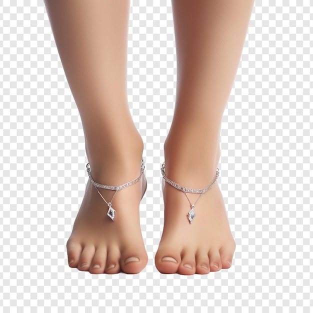 PSD gratuito gioielli di caviglia isolati su sfondo trasparente
