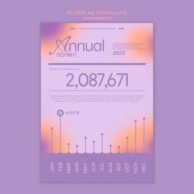 Annual report template design