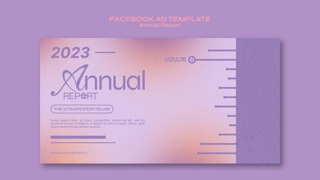 Annual report template design