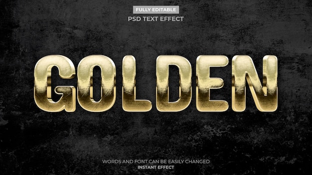Antique Gold Text Effect