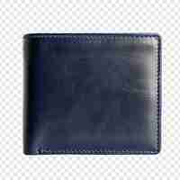 Free PSD antique navy wallet isolated on transparent background