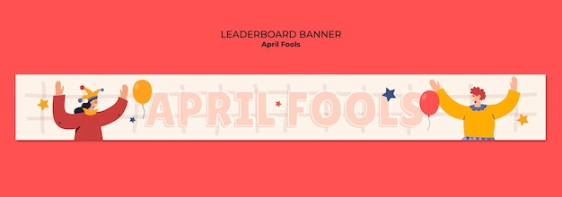 Free PSD april fool's day template design