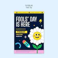 Free PSD april fools' celebration poster template