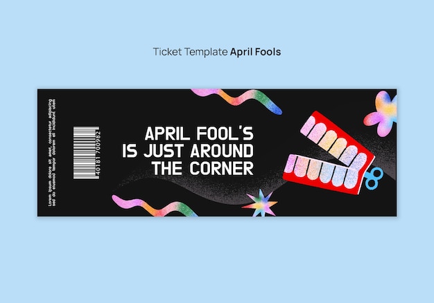 Free PSD april fools celebration template