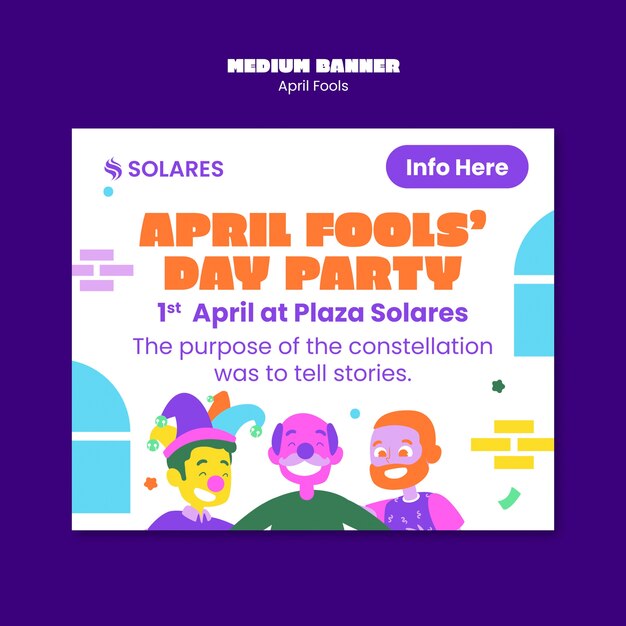 April fools celebration template
