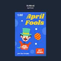 Free PSD april fools template design