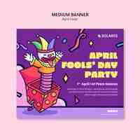 Free PSD april fools template design