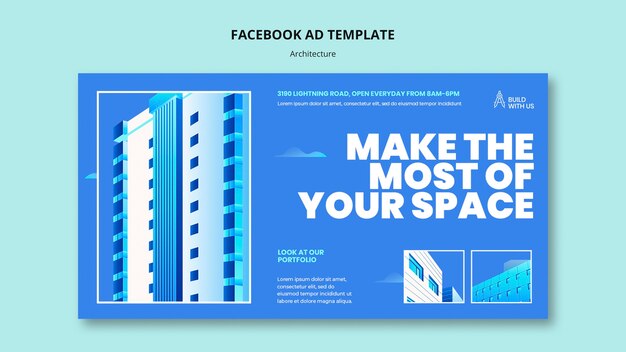 architect studio social media promo template