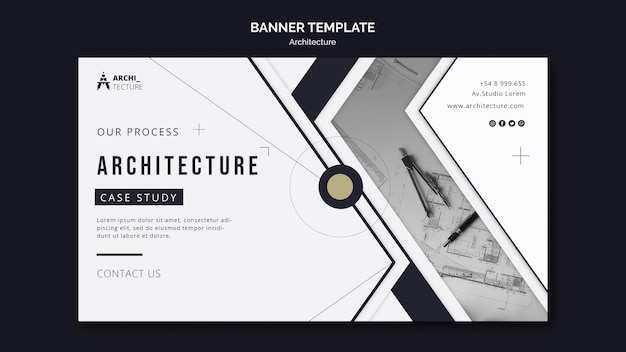 Free PSD architecture concept banner template