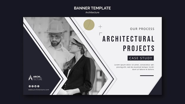 Architecture concept banner template