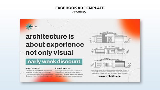 Free PSD architecture project facebook template