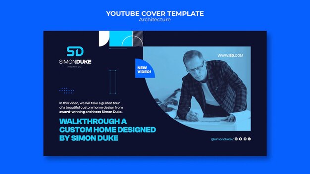 architecture project youtube cover template