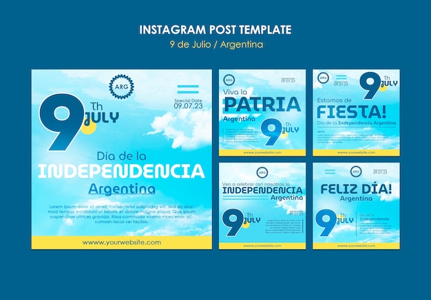 アルゼンチン独立記念日のお祝いのインスタグラムの投稿