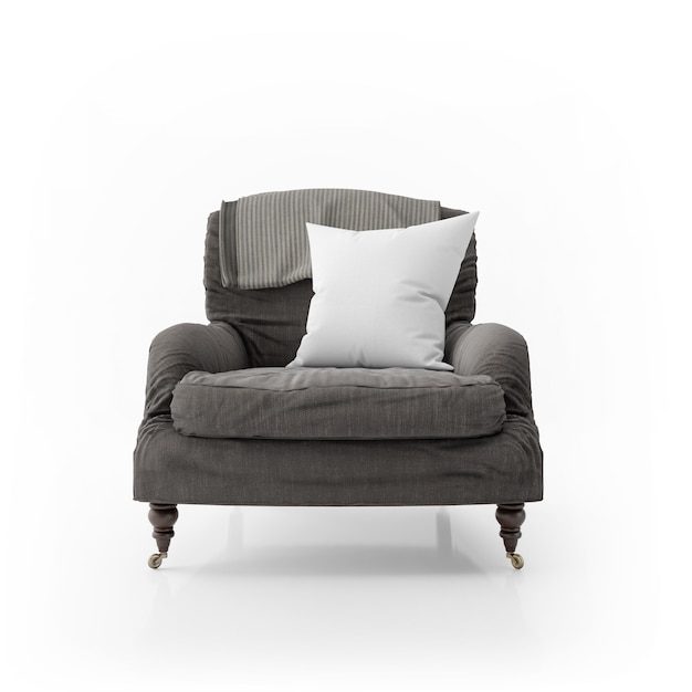 Free PSD armchair and pillow