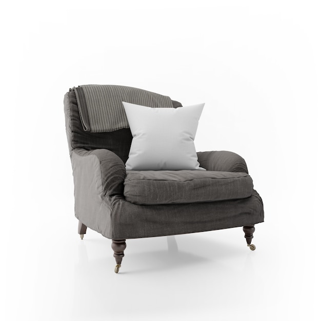 Armchair and pillow
