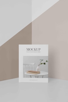 Arrangement of mock-up book cover