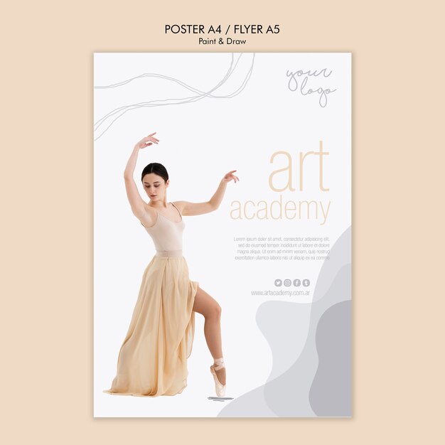 Art academy flyer design