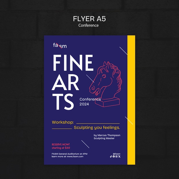 Art conference template design