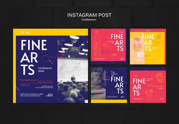 Art conference template design