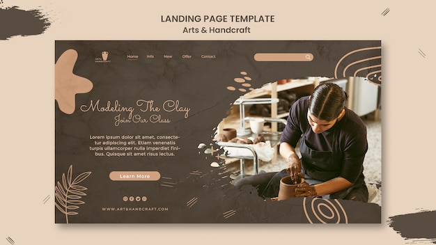 Free PSD art and craft design template