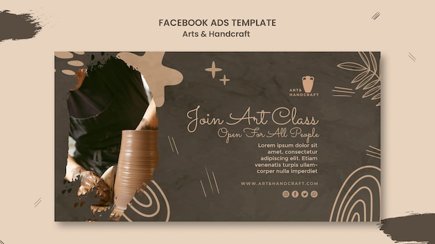 Free PSD art and craft design template