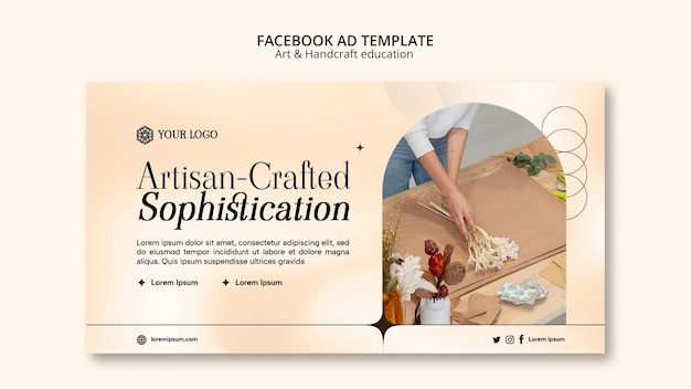 Free PSD art and craft template design