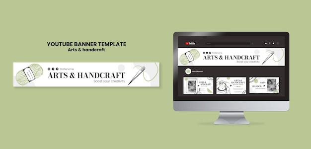 Free PSD art and crafts design template