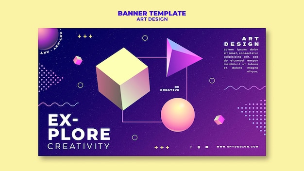 Art design banner template