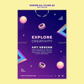 Art design print template