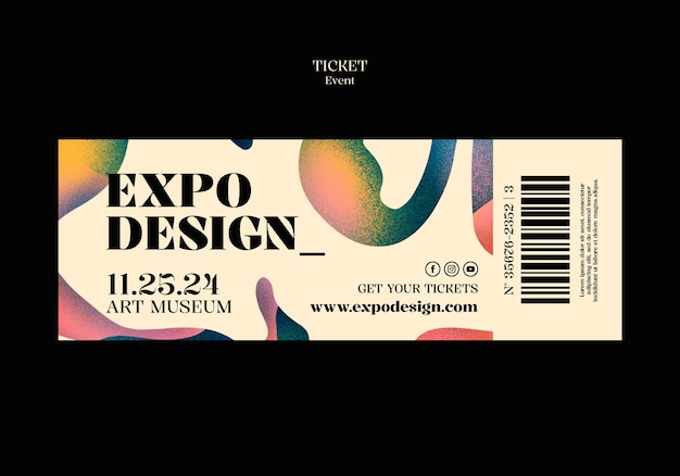 Free PSD art event template design