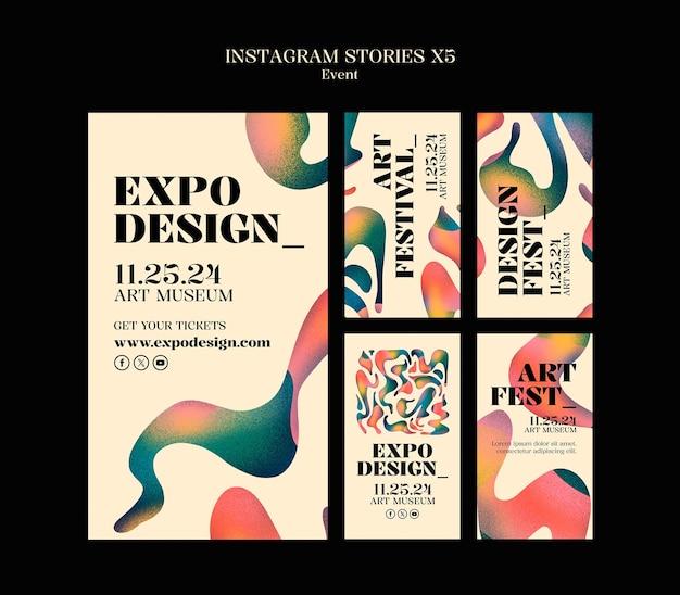 Бесплатный PSD Дизайн шаблона художественного мероприятия