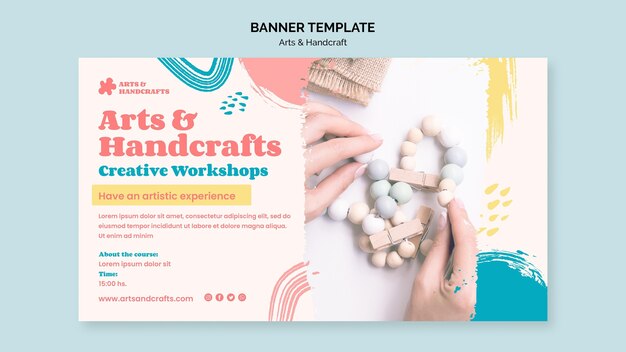 art and handcraft banner template