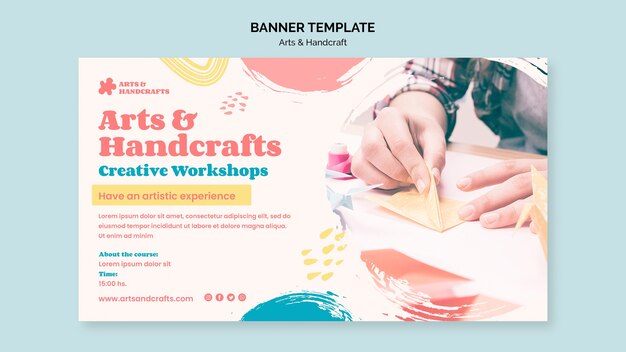 art and handcraft banner template