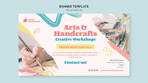 art and handcraft banner template