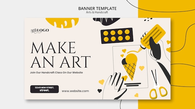 art and handcraft template design