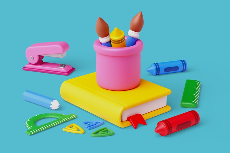 無料PSD アート用品の静物背景