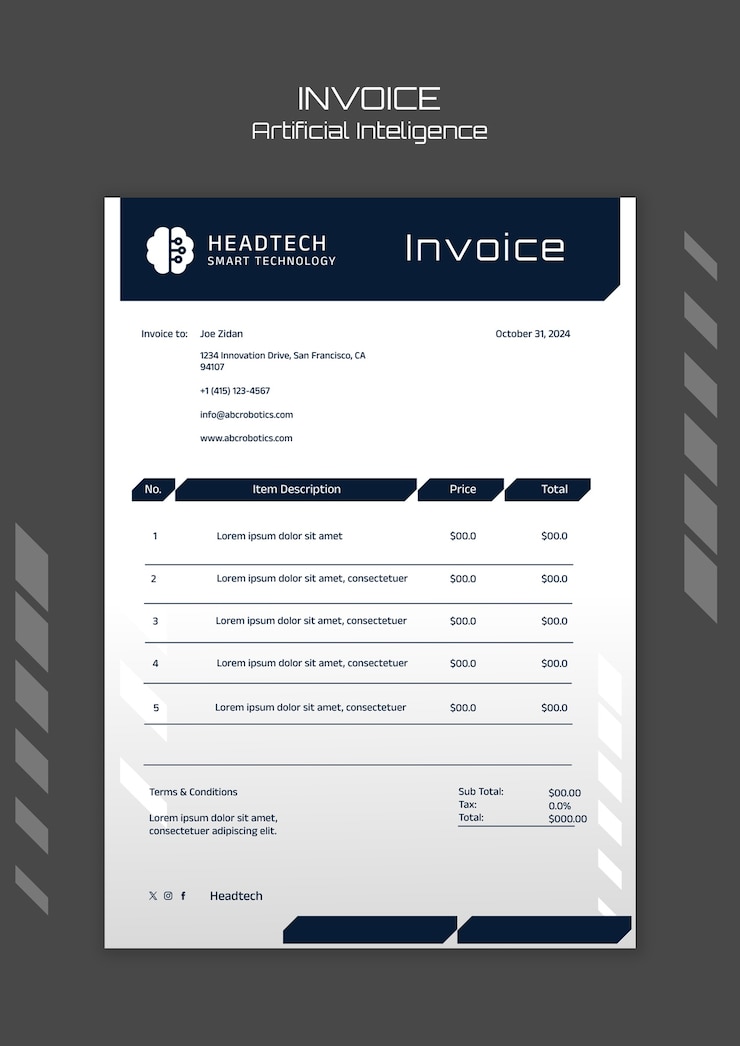 Free PSD artificial intelligence template design