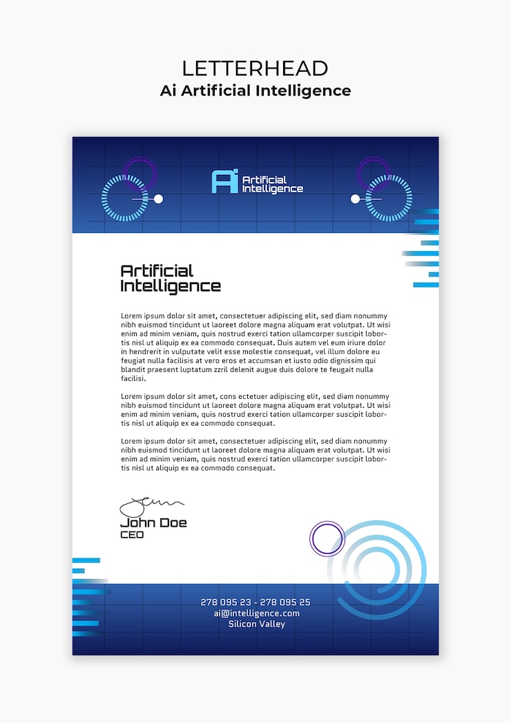 Free PSD artificial intelligence template design