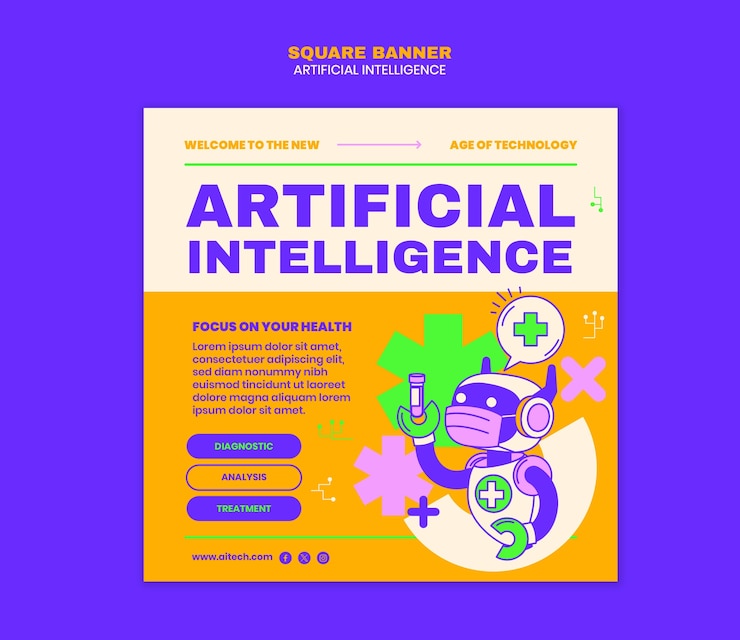 Free PSD artificial intelligence template design