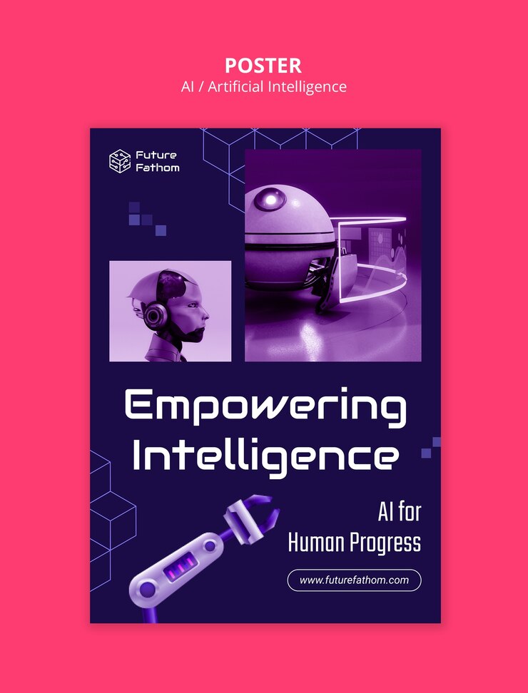 Free PSD artificial intelligence template design